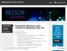 Tablet Screenshot of nelsoninteractivecareers.com